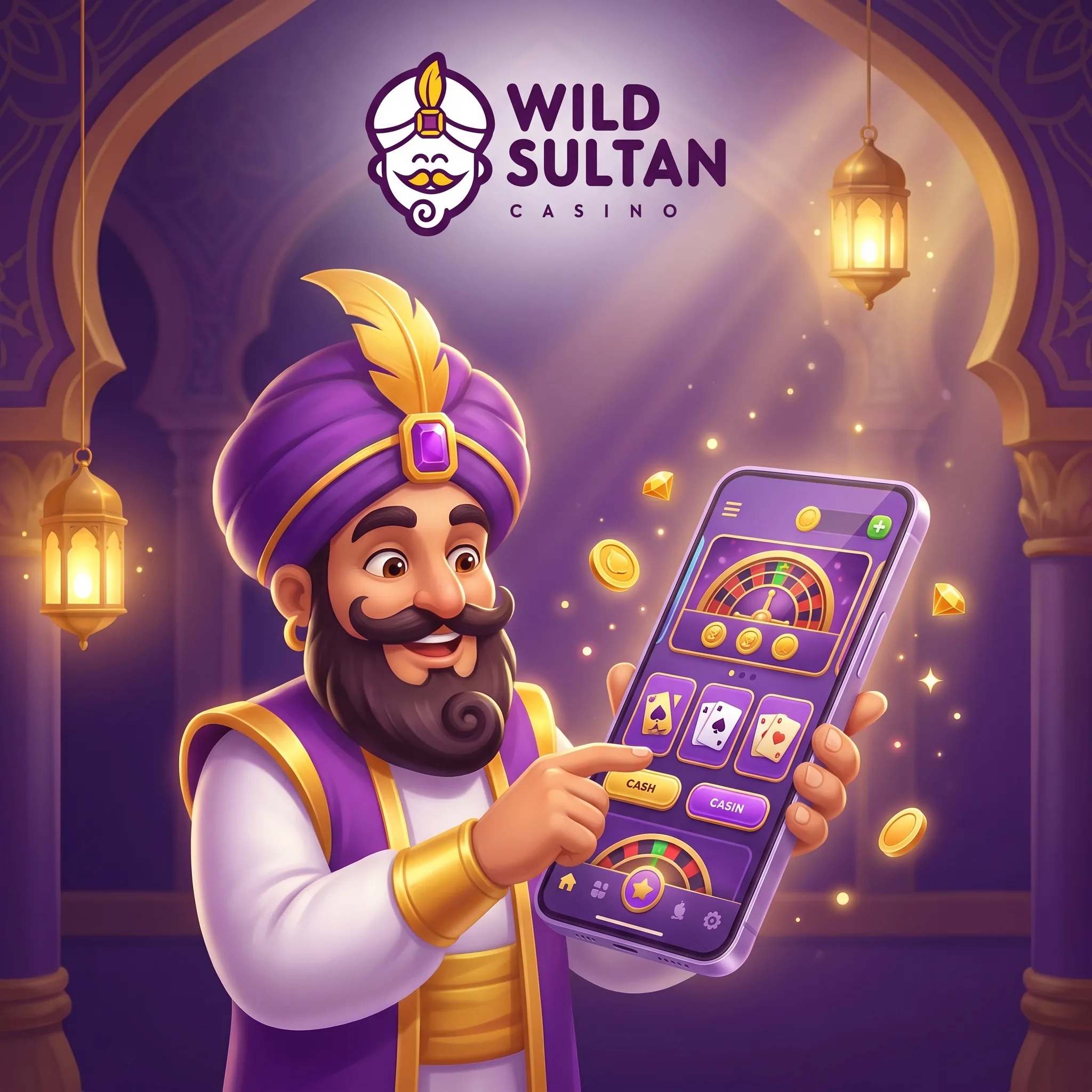 Illustration de Wild Sultan sur téléphone